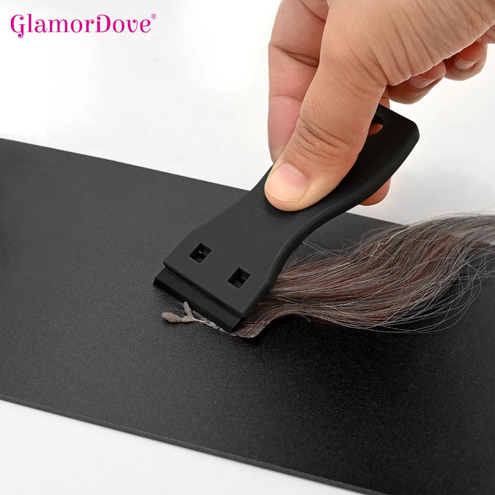 GlamorDove Tape In Hair Extension Tools Plastic Razor Scraper Tape Removal Too Extension Tape Removal Scraper