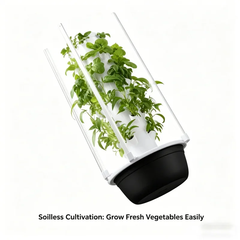5 Layer Smart Vertical Hydroponic Garden with Grow Lights Indoor Herb Vegetable Planter Home Soilless Cultivation System view 3
