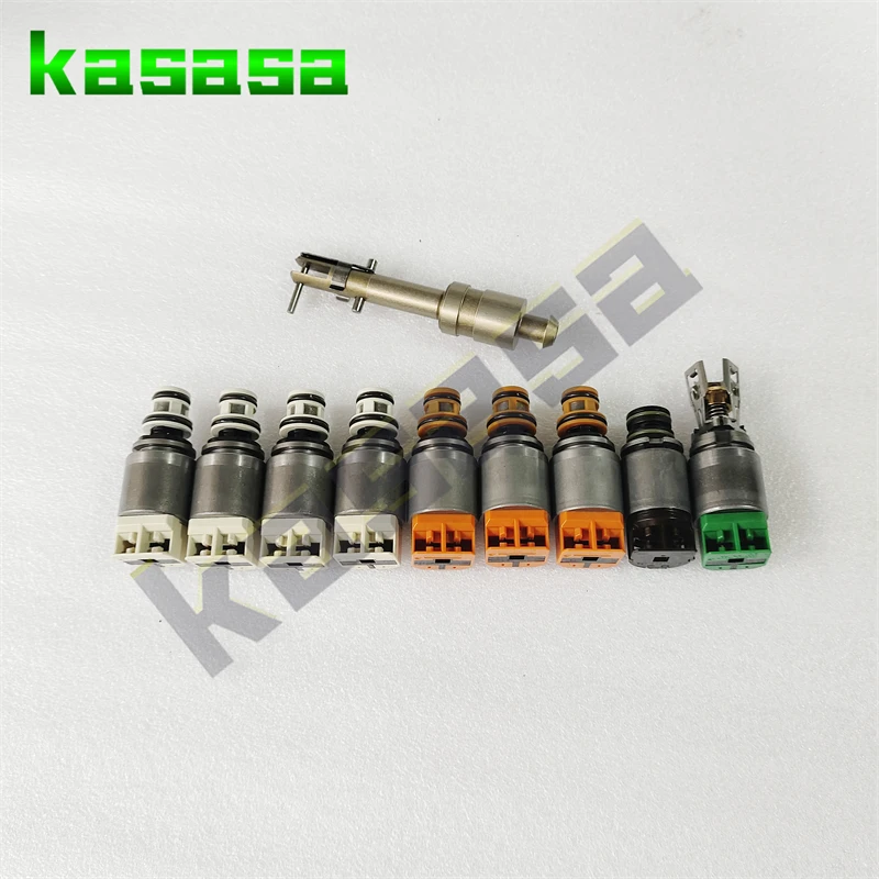 New 9pcs/set Solenoids Kit for BMW 8HP45 8HP70 8HP75 8HP90 Transmission 8 Speed Mechatronics 1087298388 # 1087.298.388