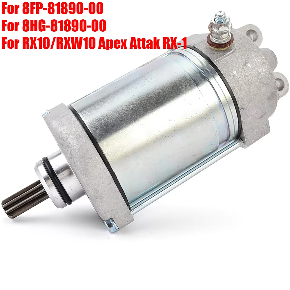 

8FP-81890-00 8HG-81890-00 Starter Motor For Yamaha RX10/RXW10 Apex Attak RX-1 Apex ER GT L-TX LE M-TX Mountain R-TX SE X-TX 1.75