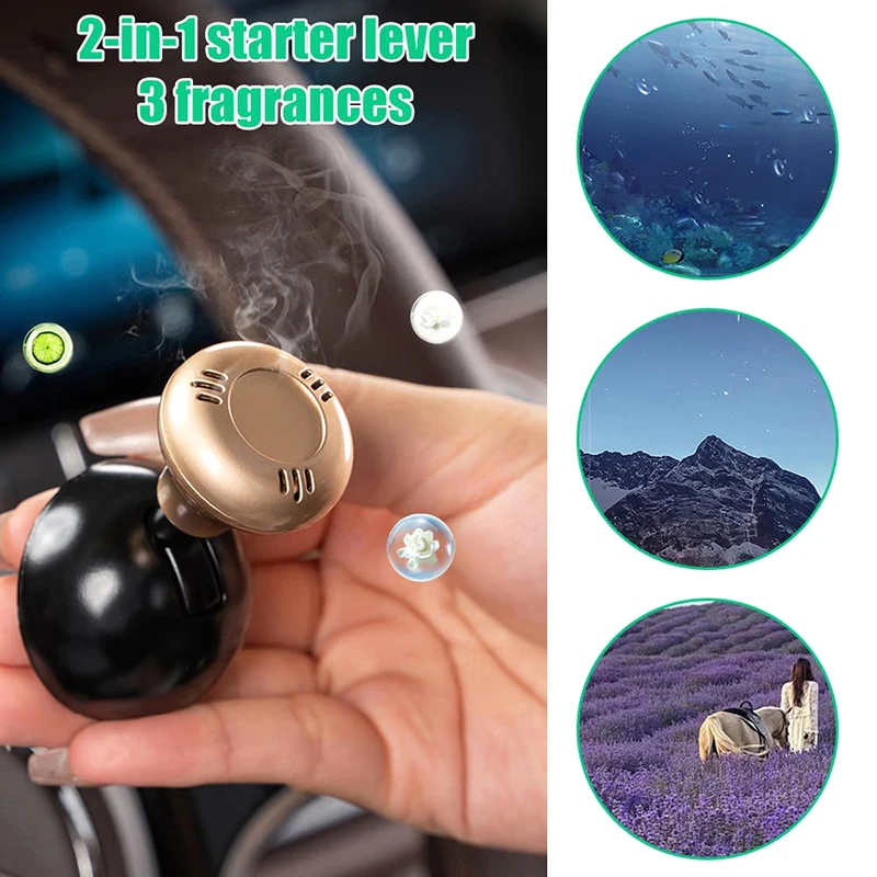 Aromatic Auto Engine Starter Button Cover Joystick Ornament For Car Enthusiasts Dropship Push To Start Button Rocker Gifts