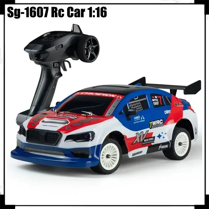 New Sg-1607 Rc Car 1:16 Full Scale Remote Control Flat Run High Speed Drift Car 4wd Brushless Rc Model Car Toy Children'S Gift