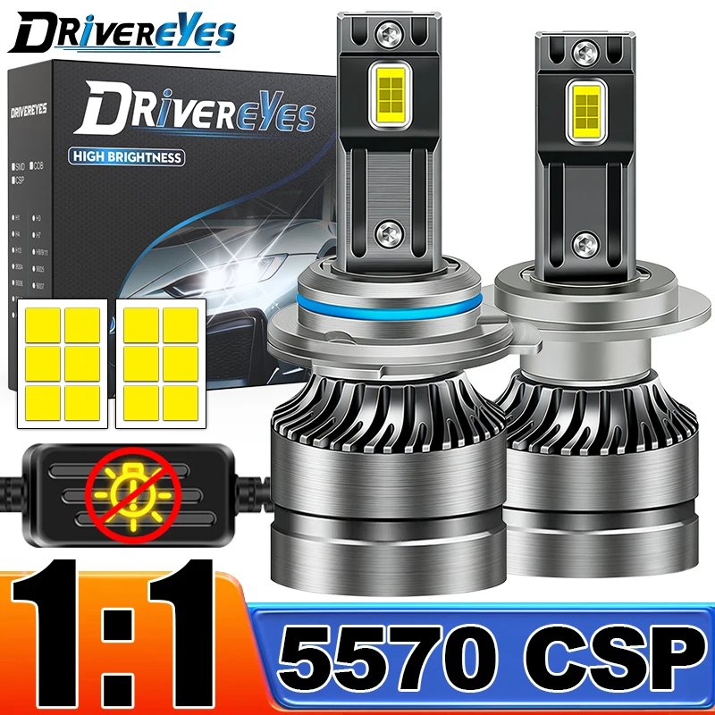 

H4 LED Lights CANbus K5C H7 H1 H11 H8 H9 9005 9006 HB3 HB4 9012 HIR2 Car Headlights 5570 CSP STG High Low Beam 12V LED Fog Lamps