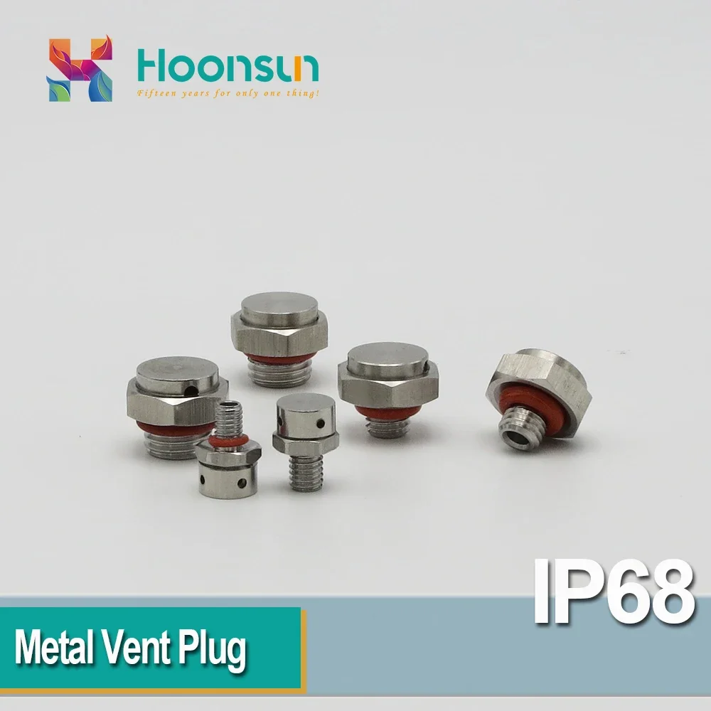 통풍구가 있는 5개 M16 금속 나사 플러그 스테인레스 스틸 304 M16x1.5