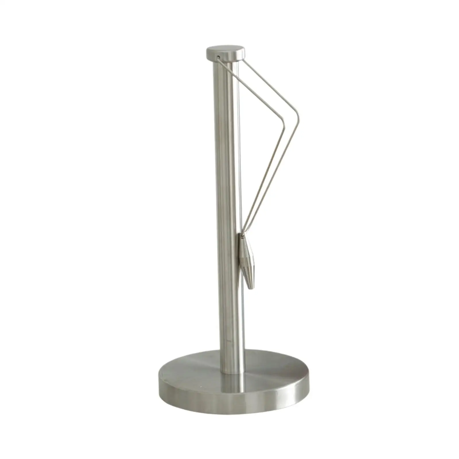 

Paper Towel Holder Stand with Weighted Base Multipurpose Stand up Design Fits Standard Single Handed for Restaurant Hotel