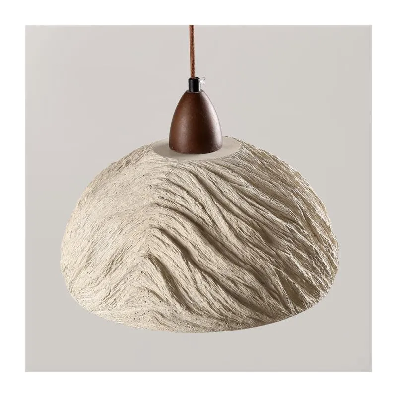 Innovative LED Pendant light retro yellow cave stone ceiling light suitable for bar counter bedroom bedside balcony Chandelier