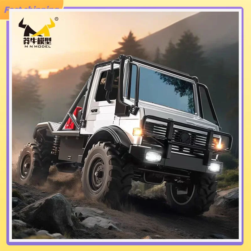 

New Mn Mn333 Four-Wheel Drive Full Proportion Off-Road Alloy Front End 1/18 Unimog U4000 Adult Toy Gift