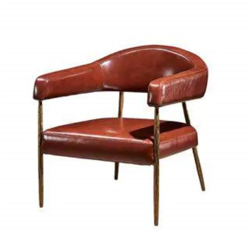 Medieval sofa American retro cigar chair tea space master chair wrought iron metal godfather chair tea drinking chair