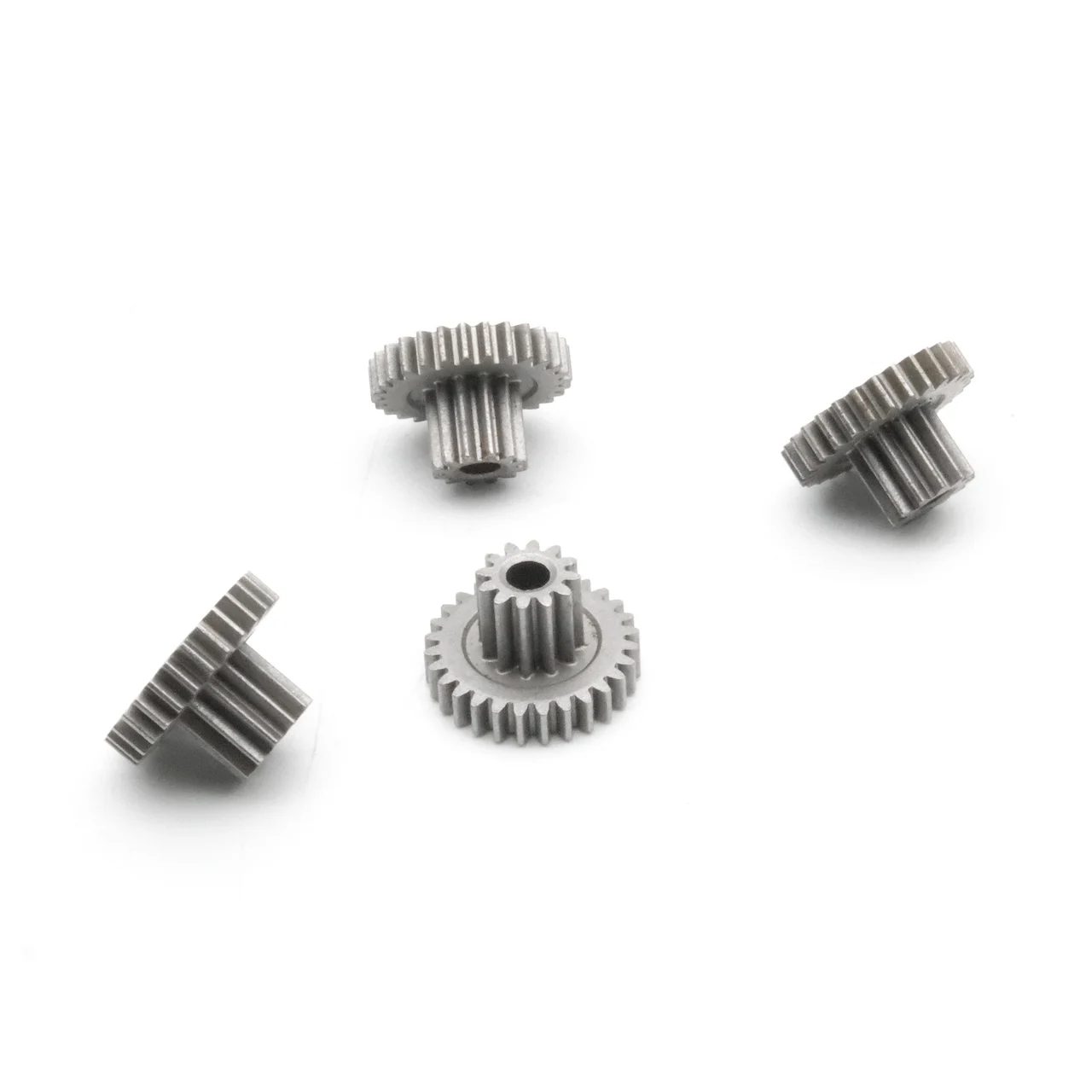 4PCS 0.5M 12T-28T 3MM Metal Duplex gear 15mm Diameter Reduction gear