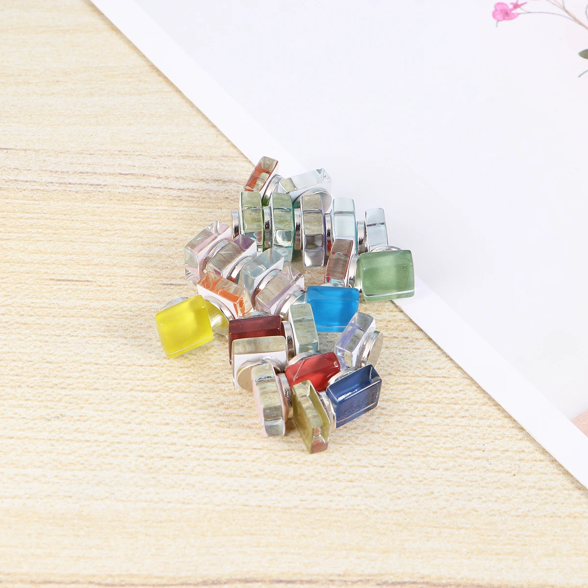 

PCS Colorful Fridge Magnets Crystal Glass Magnetic Sticker Decorative Refrigerator Magnets for Home Office