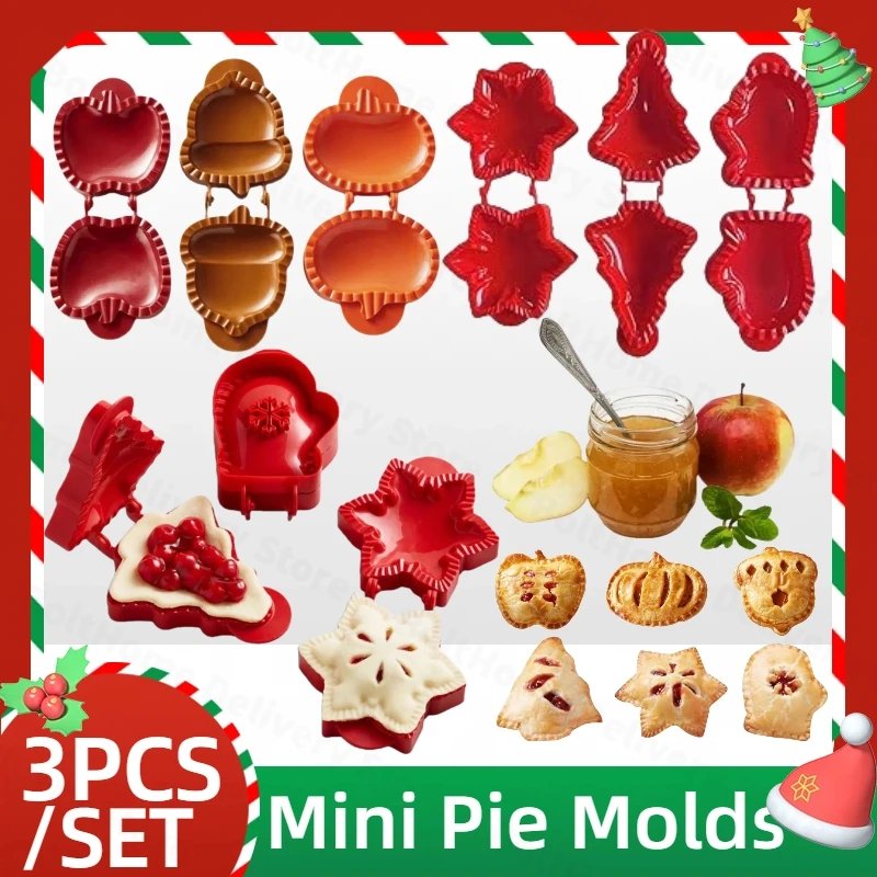 Molde de Navidad para Halloween, cortador DIY, sellador redondo de Empanada, prensa, molde de calabaza, utensilio de cocina, molde para galletas para hornear