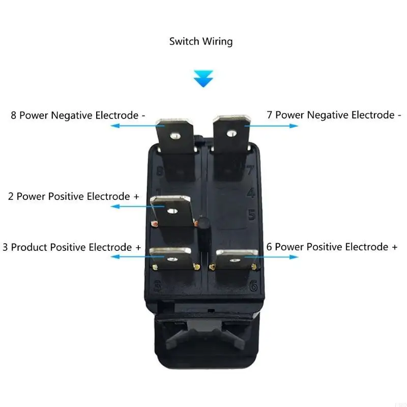 

Rocker Switch Waterproof 5 Pin On Off Toggle Switches for Marine Boat RV Truck