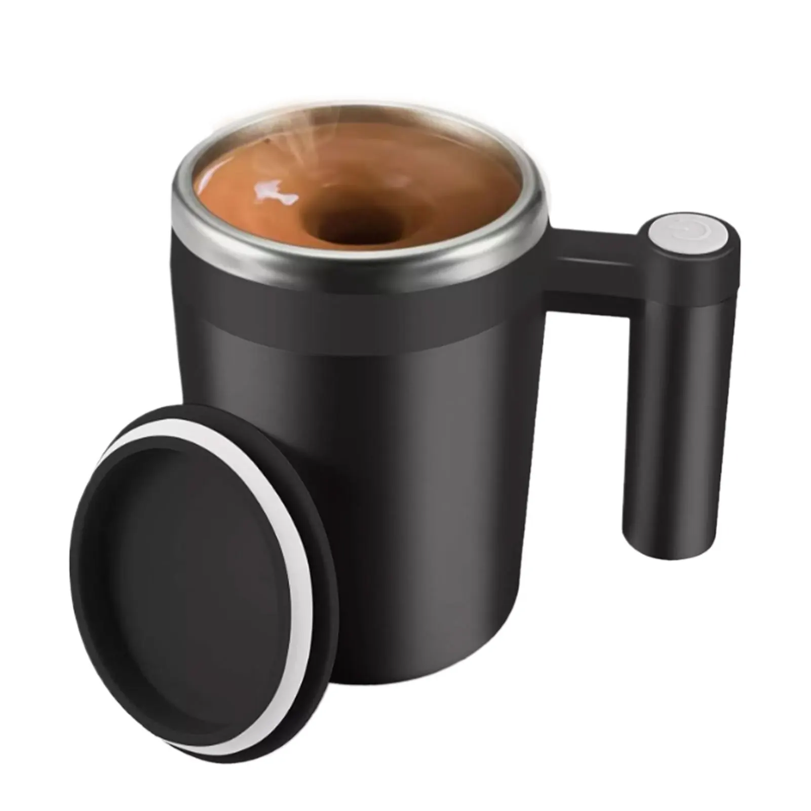 

380ml Automatic Self Stirring Mug Coffee Milk Fruits Mixing Cup Electric Stainless Steel Lazy Rotating Mug Magnetic Stirring Cup