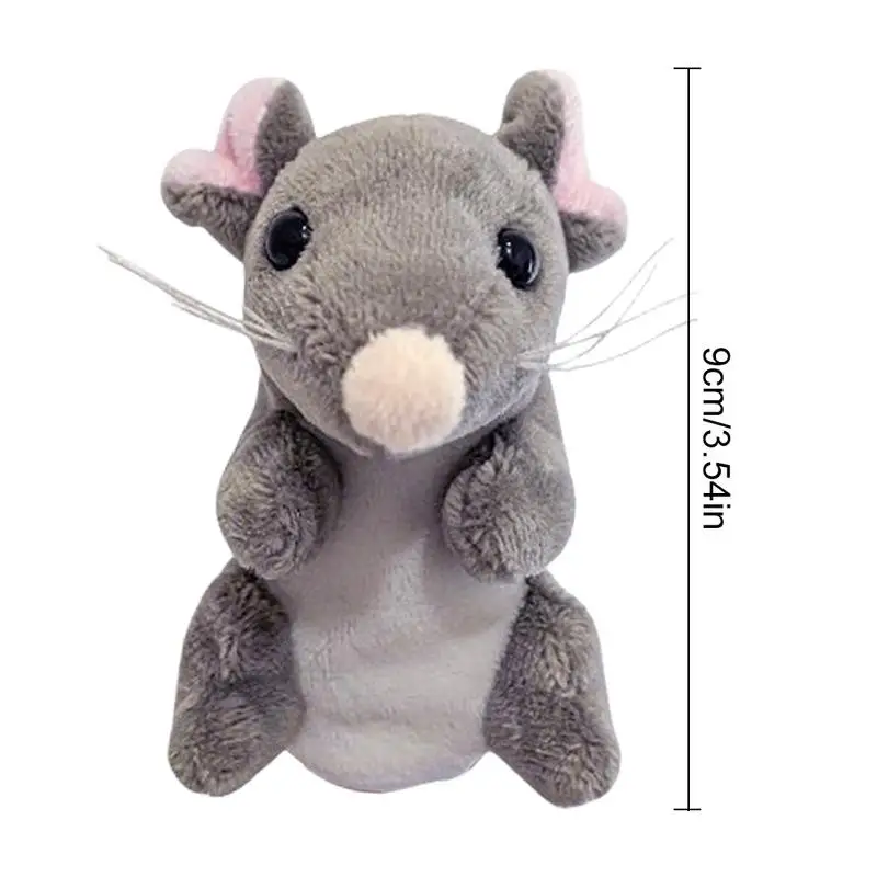 Mini Mice Finger Puppet Miękkie pluszowe lalki zwierzęce dla dzieci do odgrywania ról Tell Story Lalka z tkaniny Zabawka edukacyjna Prezent świąteczny