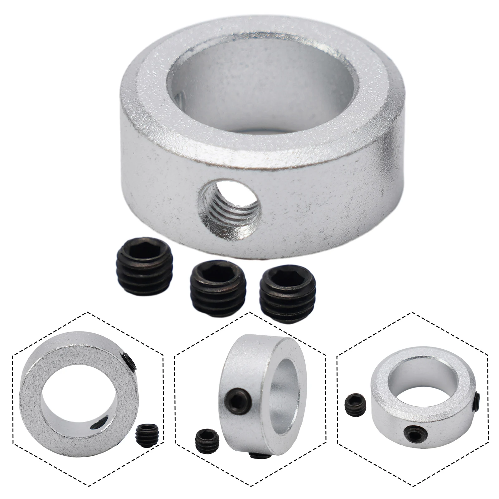 Collari del morsetto dell'albero vite metrica di fissaggio 1 pz 15mm-40mm collari del morsetto collare dell'occhiello intercambiabile di alta qualità