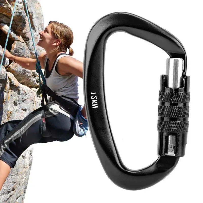 

Карабин для тяжелых условий эксплуатации D-образная Пряжка Автоматическая блокировка Пружинные карабины походные зажимы Пружинные крючки легкие