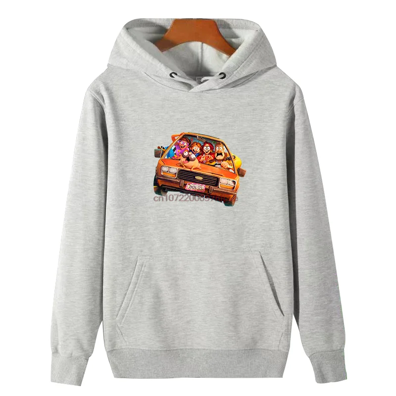 The Mitchells Vs The Machines Katie Comedy Cartoons Sudaderas con capucha con estampado gráfico, suéter grueso de invierno, sudadera con capucha, ropa deportiva para hombre