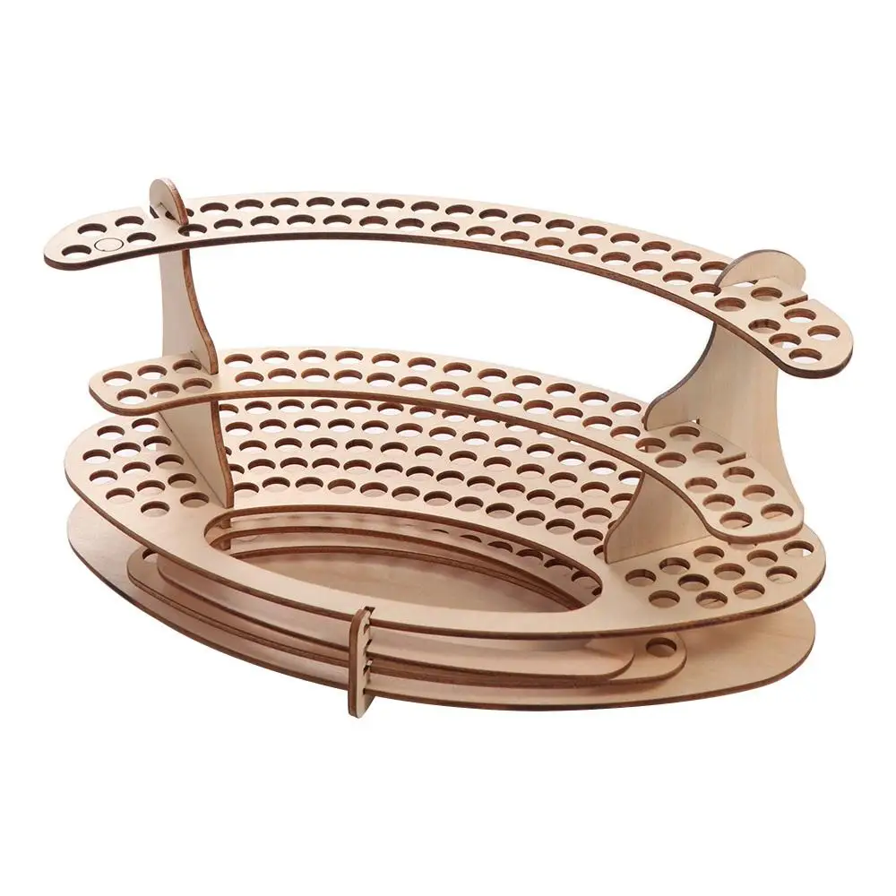 Natürliche Kunst Liefert Pinsel Halter Holz DIY Pinsel Organizer Minimalismus Desktop Pinsel Stehen Desktop Organizer