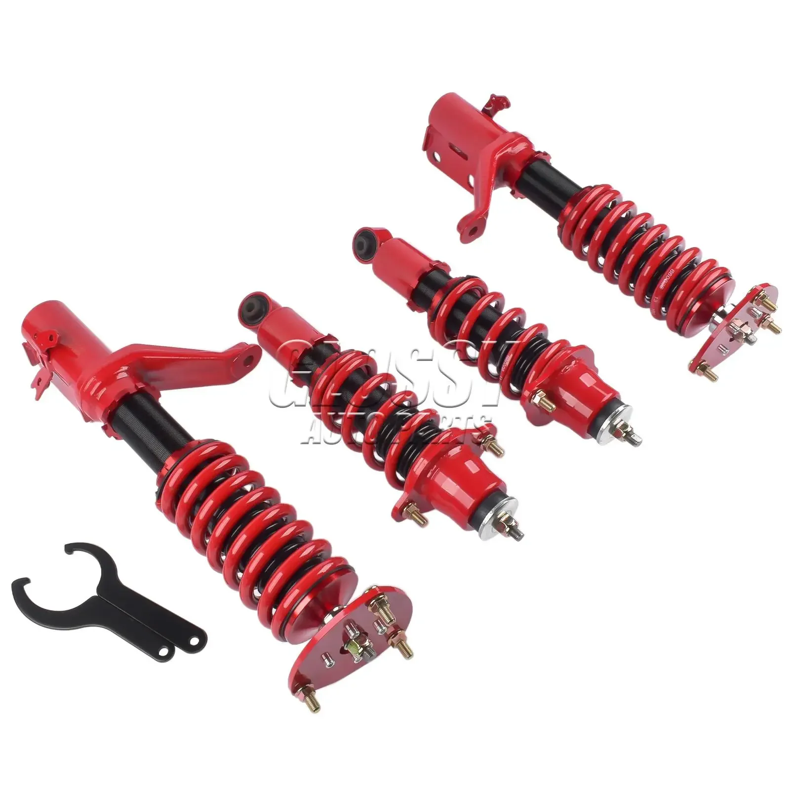 AP03 Coilover Suspension Lowering Kit RED for Acura RSX Base/Type-S Coupe 2D 2002-2006