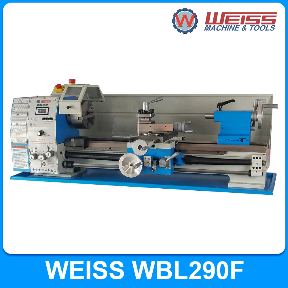 WEISS benchtop metal lathe WBL290F METRIC 750mm Benchtop Lathe Variable 50-2000RPM 1500W 160mm 3-jaw Chuck