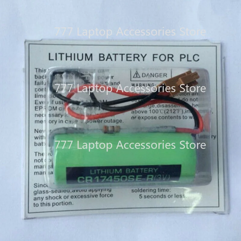 III  5pcs  CR17450SE-R 3V 2500mah PLC Battery For FANUC A98L-0031-0012 CNC System+Plug