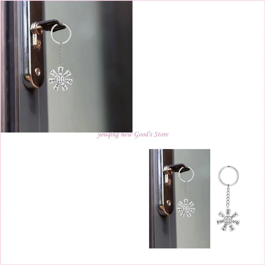 57QA Beautifully Crafted Black Rose Keychain Combining Elegant And Functionality