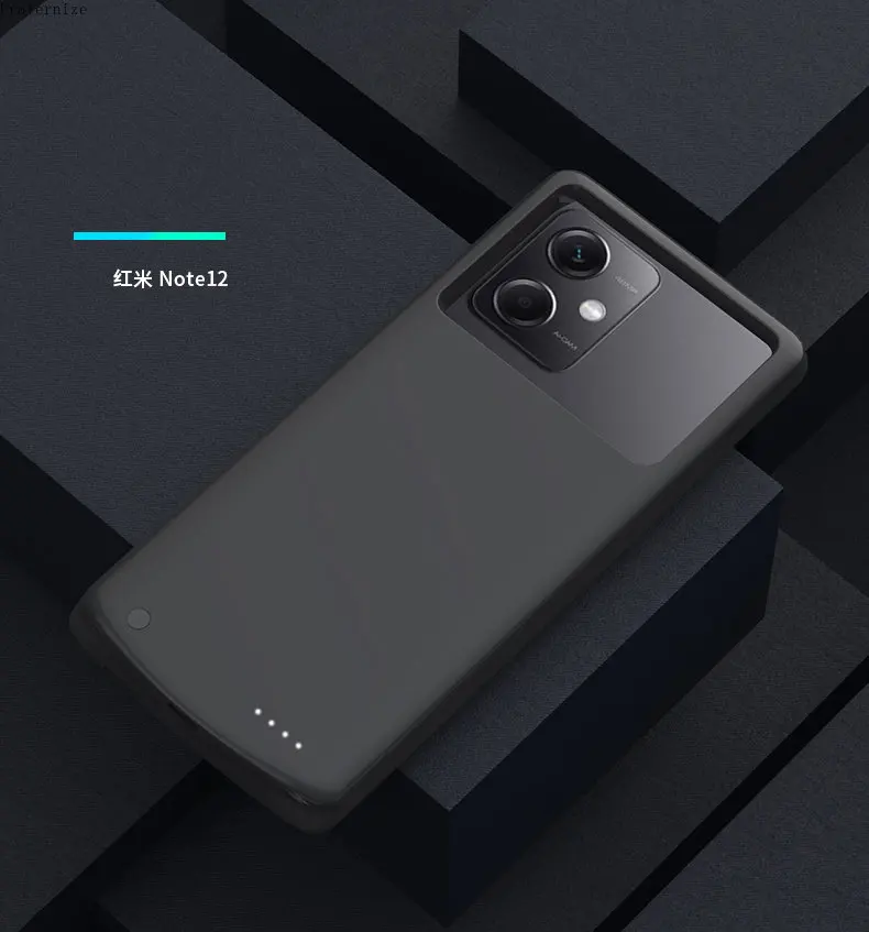 Custodia per caricabatteria esterna intelligente per Xiaomi 13 Pro Redmi Note 12 Pro batteria di ricambio per coperchio di ricarica portatile Power