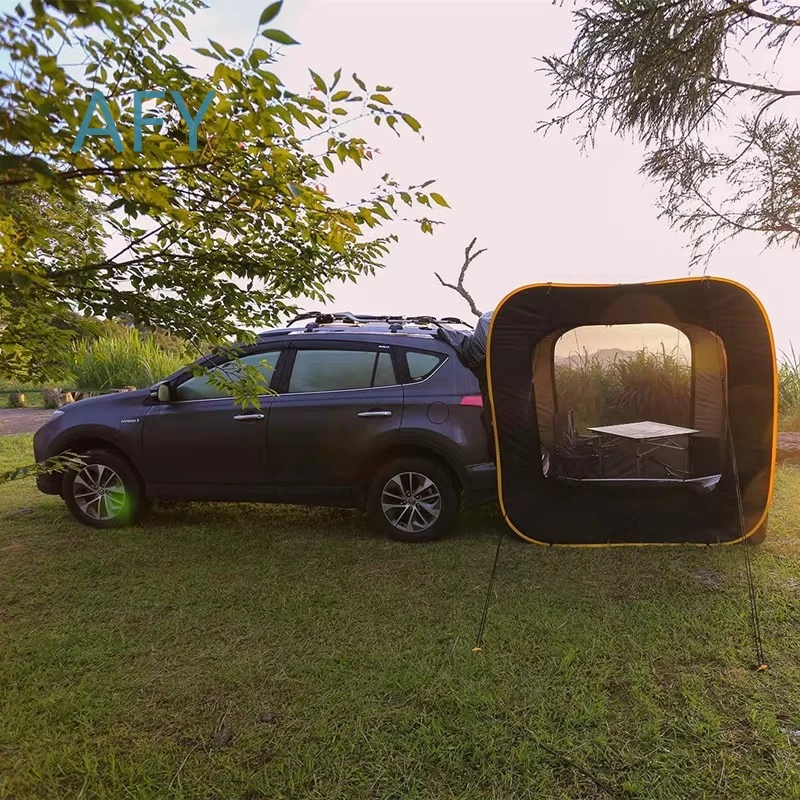 Outdoor Camping Rear Tent for SUV Car Expansion Portable Car Back Tent for Vehicle Rear Door Free Standing Tent for Off Road