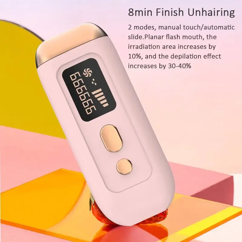 Bezbolesne włosów maszyna do usuwania profesjonalny Laser do depilacji na stałe LCD, Depilator laserowy, 9999999 Flash IPL, foton Epila