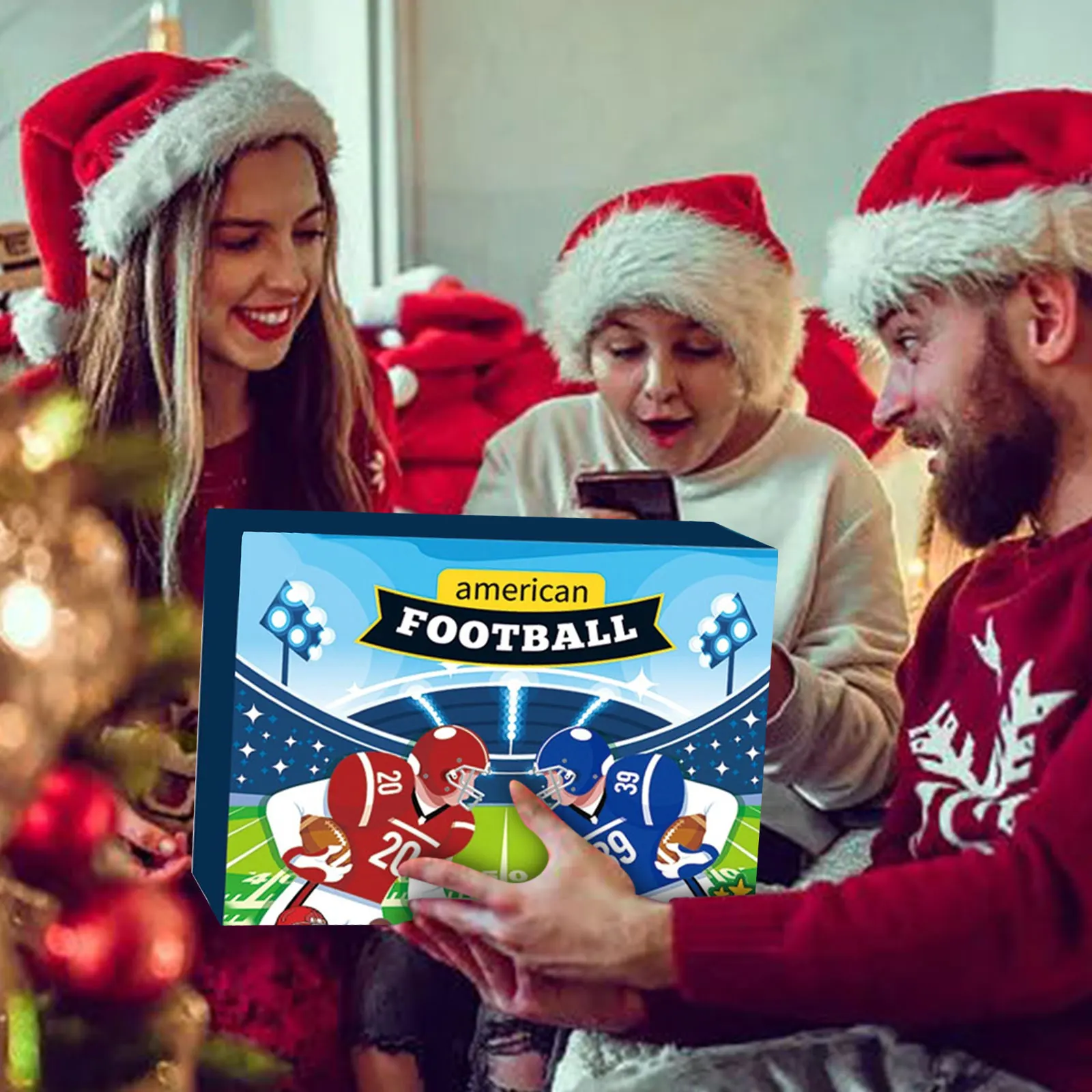 Cooking Game Christmas Countdown Advent Calendar Box 24 Days Surprise Toy Unboxing Dolls For Workout Timer Clock with Remote