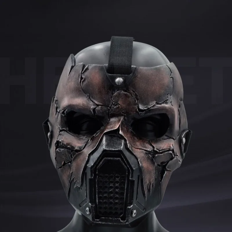 Cosplay SW Skull Darth Momin Helmet Mask for Man Half Face Resin Mask Halloween Mask Masquerade Carnival Party Props for Adult