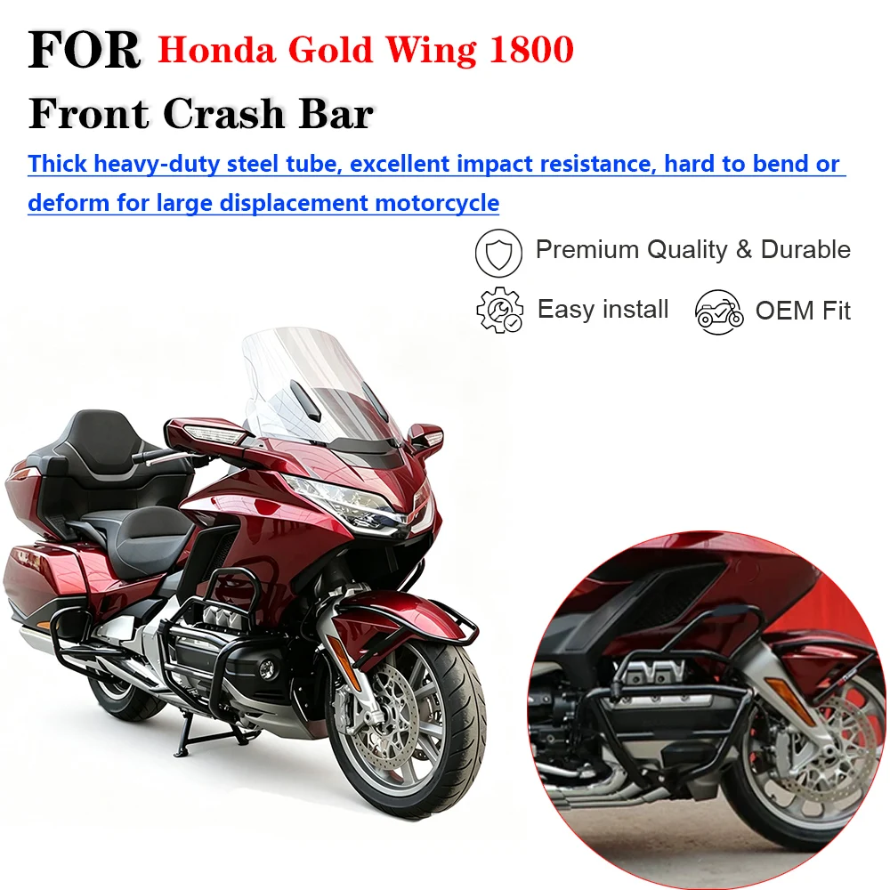 For Honda Gold Wing 1800 GL1800 Motorcycle Crash Bar Bumper Guard Anti‑Fall Anti‑Collision Protection Frame Modification Accesso
