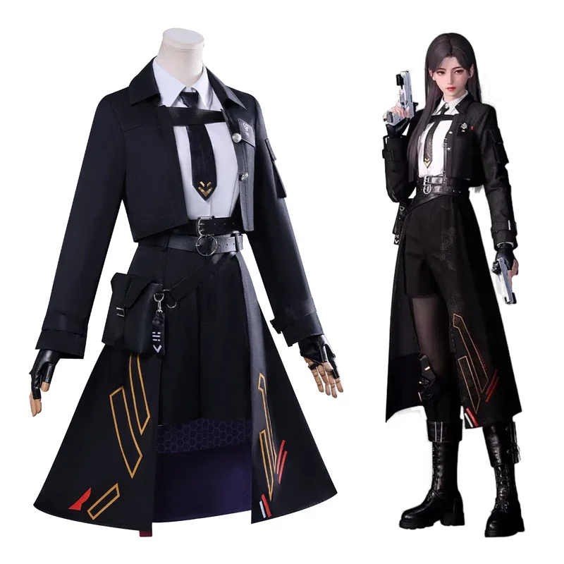 

2025 Fight Hunter Uniform Full Set Halloween Party Couple Uniform Game Love And Deep space Hunter Mcknight Flair Cosplay Costume