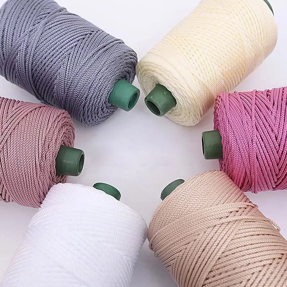 3mm Crochet Yarn Ice Rope Thread for Hand Knitting Bag Hat Shoes Woven DIY Hook Cushion Knitting Material Sewing Accessories