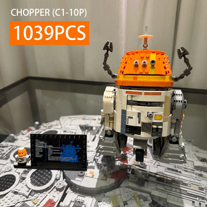 

1039Pcs Sci-fi Space Robot Building Blocks Set MOC Mechanical Droid Model with Movable Arms DIY Bricks Toy Gift for Sci-fi Fans