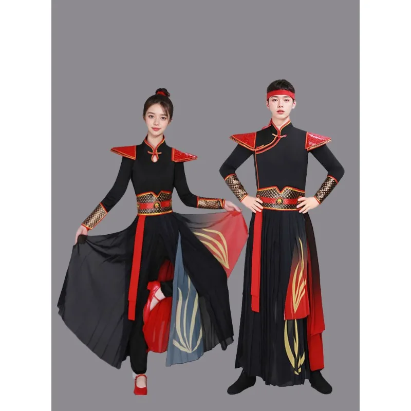 

Men's Women's StylesDragon Cry Dance Performance Attire Drumming Swordsman Lion Dance Chinese Spirit Chinese-Style Event Wear