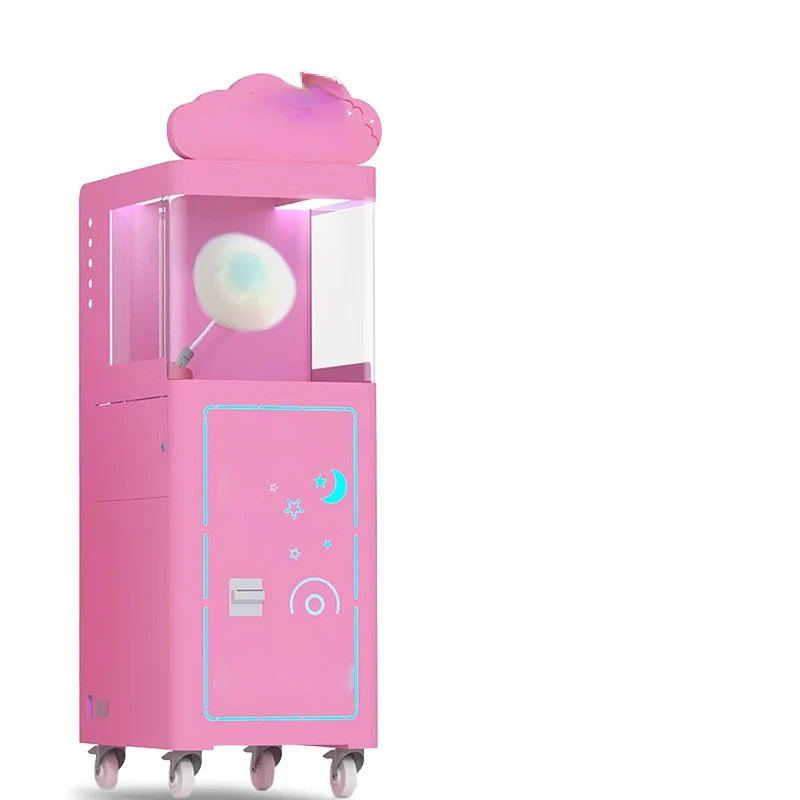 Small Industrial portable Robot cotton candy vending machine