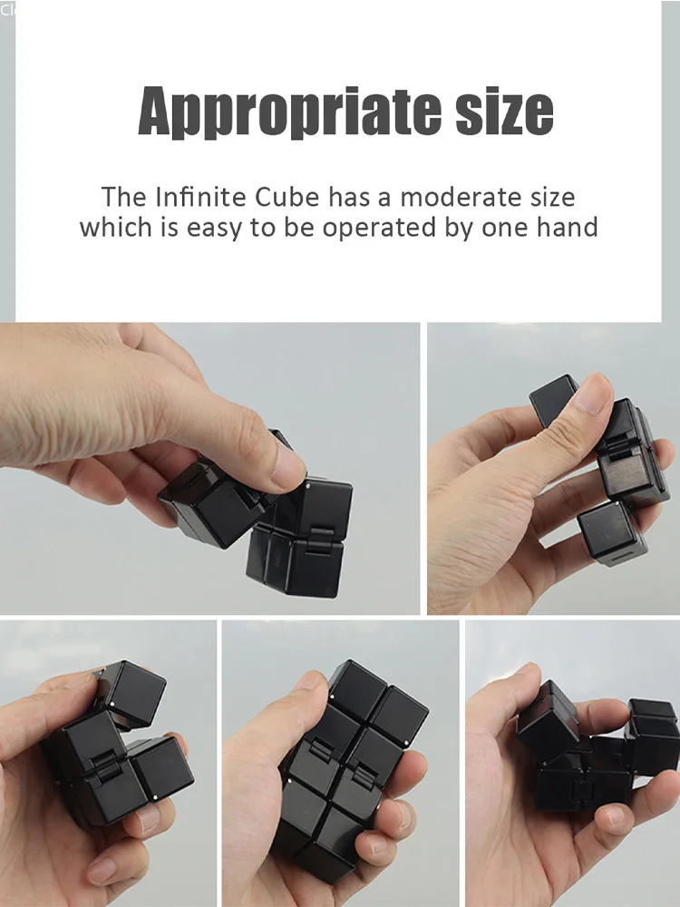 Cubo Infinito SENGSO, Cubo Antiestrés Nueva Versión, Juguetes Sensoriales para Aliviar el Estrés y la Ansiedad/TDAH, Regalos Sensoriales Ultra Duraderos