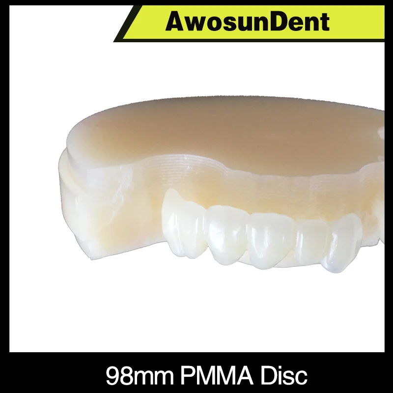 D98mm Dental Multilayer PMMA Disks Resin Acrylic Lab Use Cad Cam Block