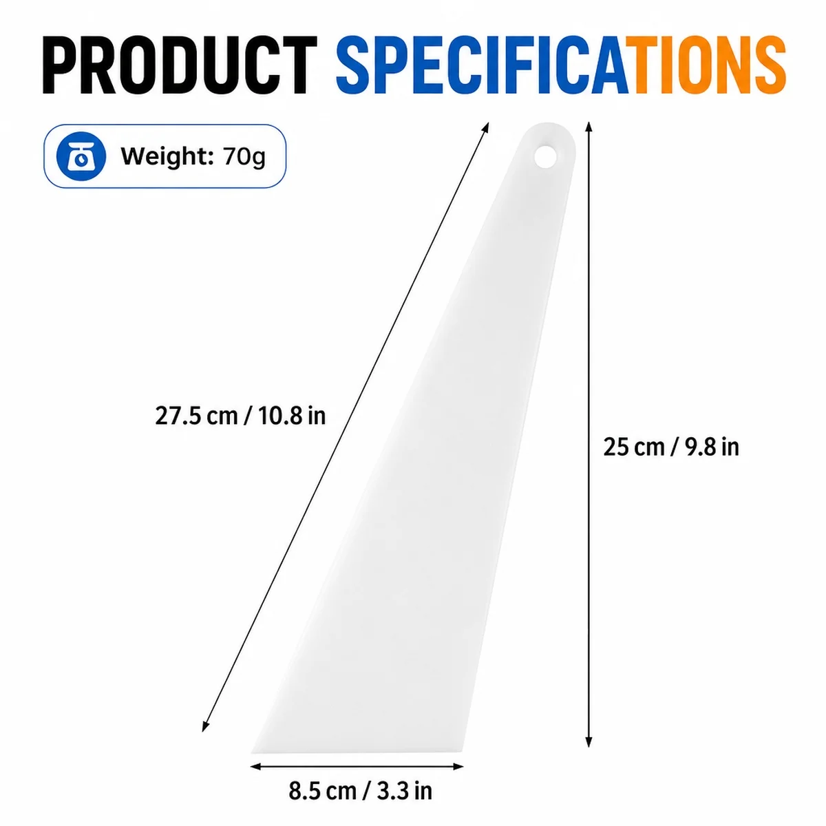 Plastic Triangular Squeegee Car Vinyl Wrap Tool Window Tint Film Install Scraper Sticker Decal Bubble Remover for PPF Wrapping