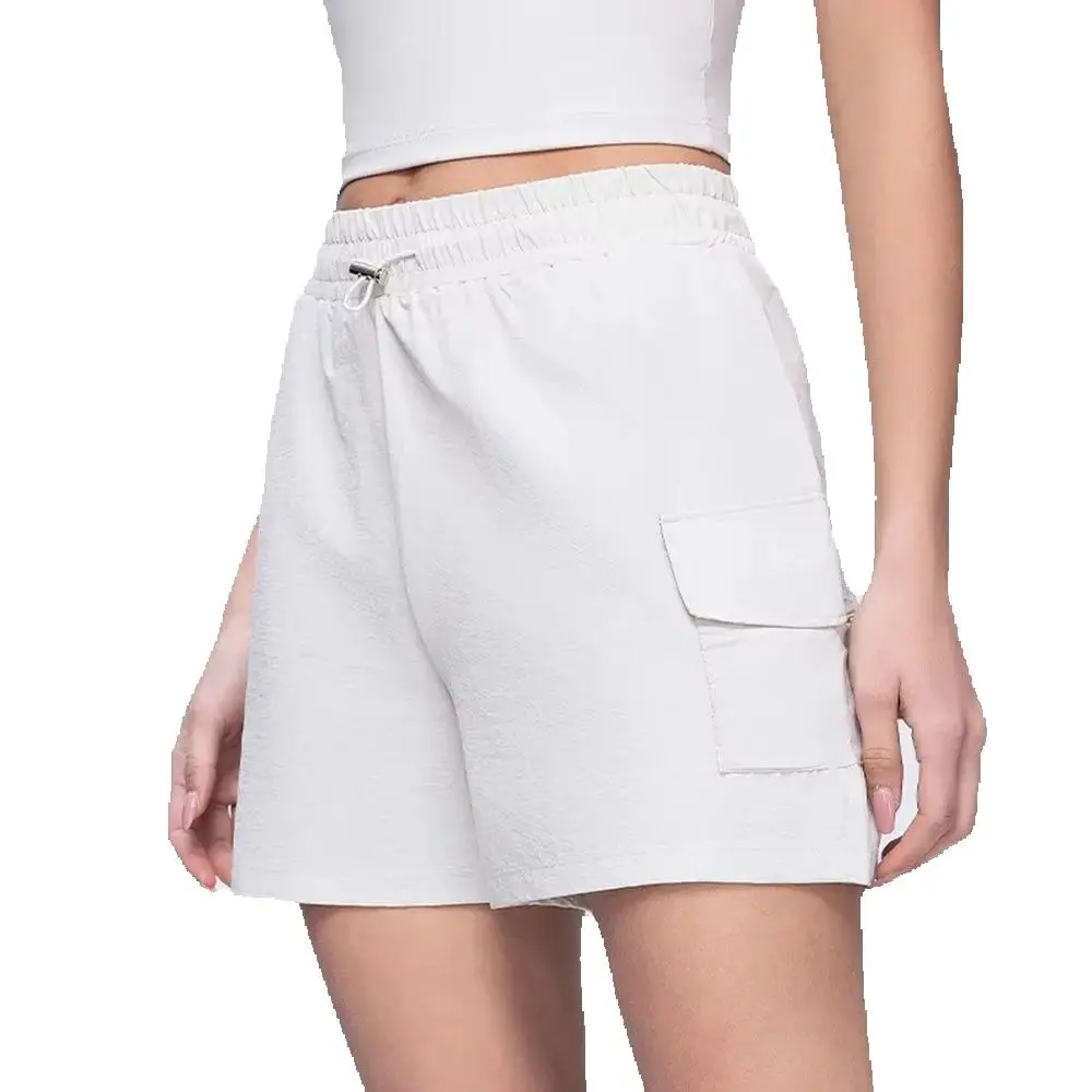 

Yoga Summer Casual Shorts Pocket Women Fitness Running Cycling Breathable Shorts High Waist Yoga Summer Workout Gym Shorts