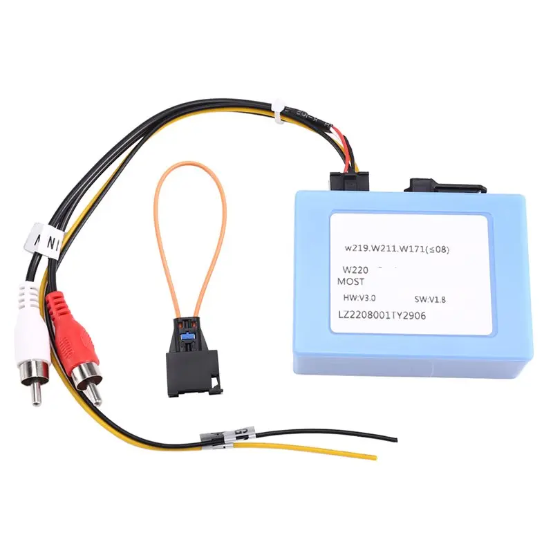 X39A-Fiber Audio Adapter Most Box Kit For Car For Mercedes Benz S/CL SL ECS/CLK E ML Class 00-05 Optical Fiber Decoder Box