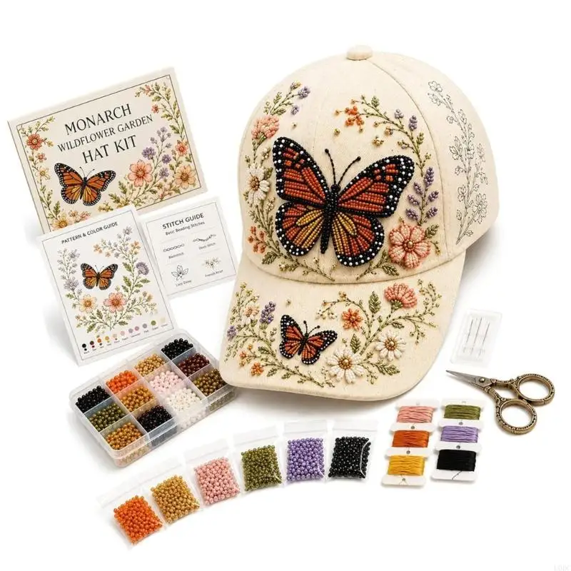Baseball Cap Craft Project with Decorative Materials, Hat Form, and Everyday Wear Appeal for Hobby Time at Home Y166
