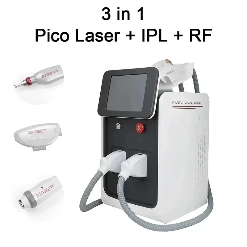 Portable 3 in 1 multifunction machine, IPL  + Nd Yag hair tattoo removal machine