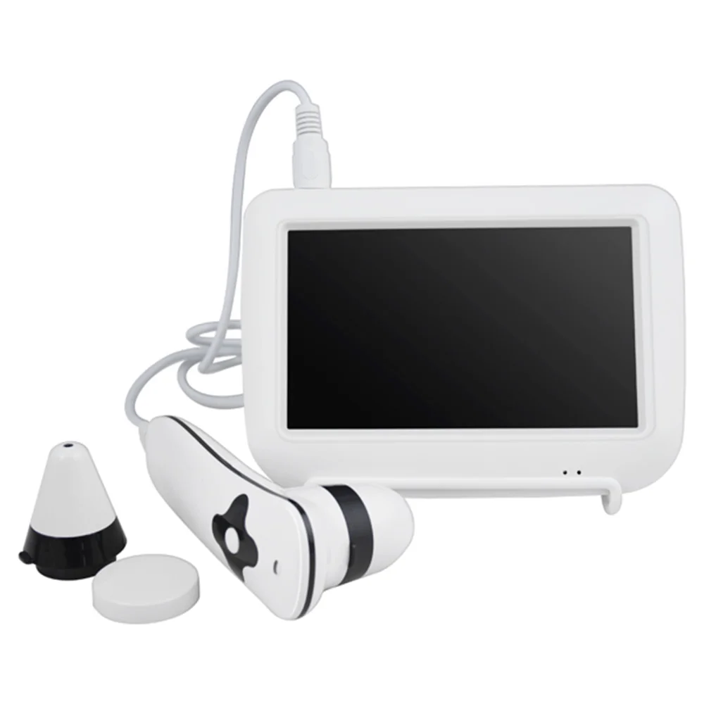 Sistema di diagnosi della pelle digitale con schermo LCD da 5 pollici Analisi dell'analizzatore dei capelli Ricaricabile portatile