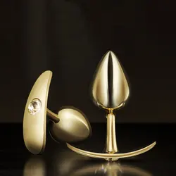 3 Size Anal Beads Crystal Jewelry Love Butt Plug Stimulator Sex Toys Dildo Stainless Steel Anal Plug for Gay Couple Anal Plug