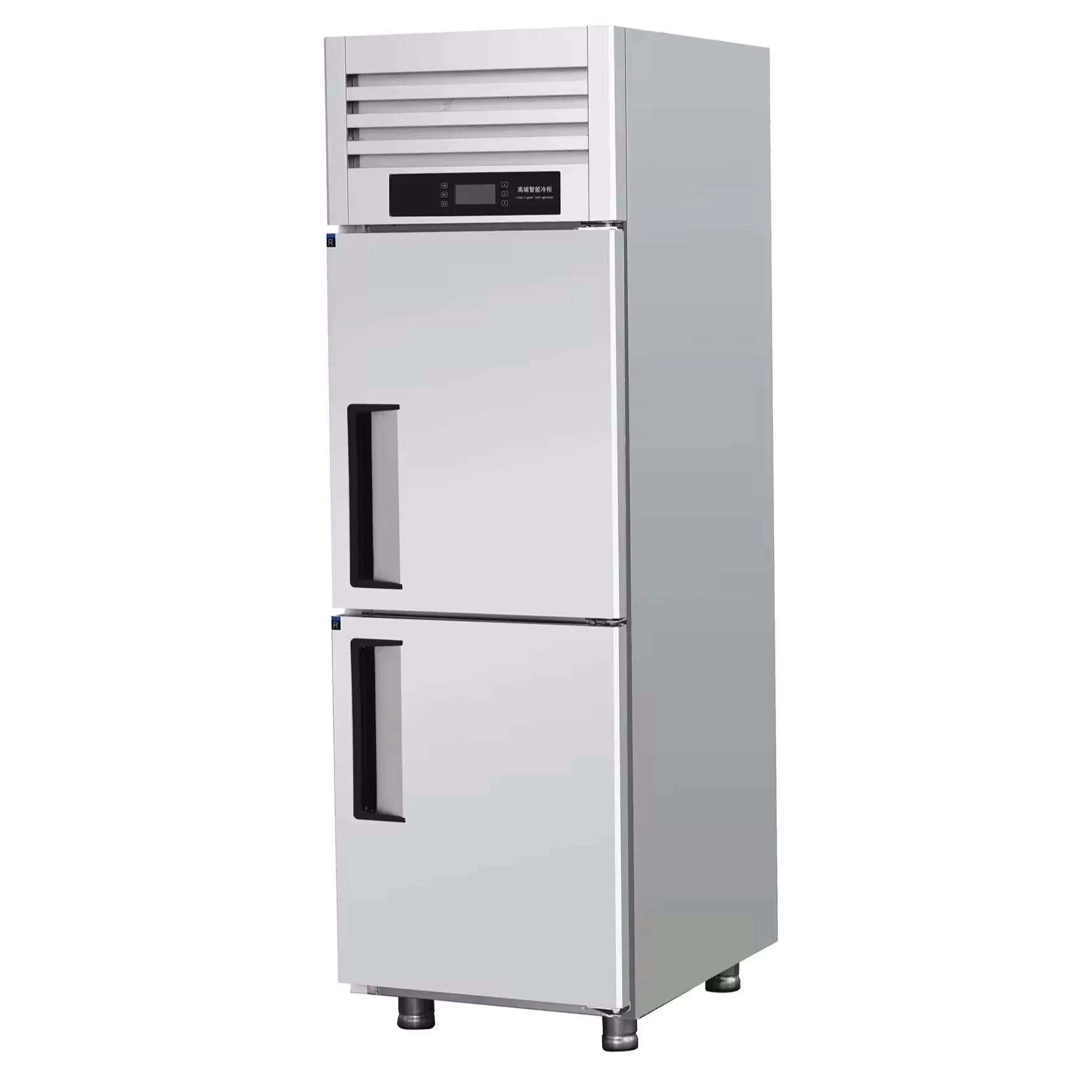 2 Doors High-quality Stainless Steel Q Series Direct Cooling & Air Cooling Upright Freezer for Commercial Use