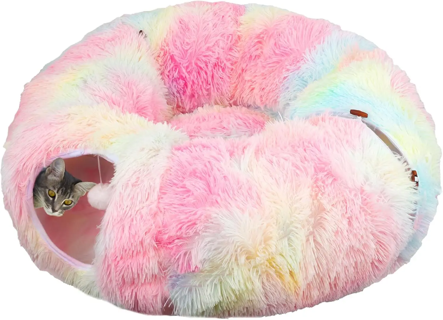

Tunnel with Bed, Plush Bed, Collapsible Play Tunnel, Toys