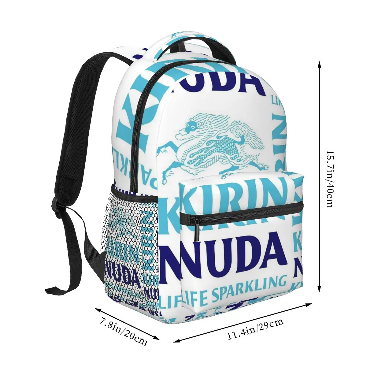 Japanese Kirin Beer Printed Backpack Hot Sale Daypack Large Capacity Children BookBag School Bag Shoulder Bags for Men Women