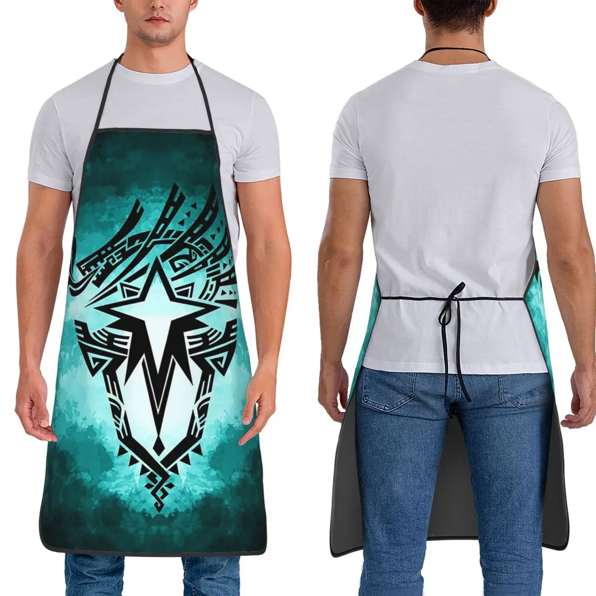 Monster Hunter World Iceborne Logo Apron Chef Cooking Tablier Waterproof Bib Kitchen Cleaning Pinafore for Women Men Gardening